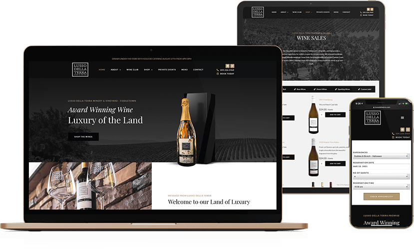 Lusso Della Terra website design by ZatroX Studio.