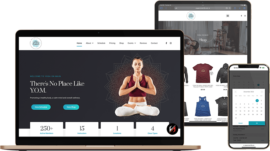 yoga on main 18 website design by zatrox studio